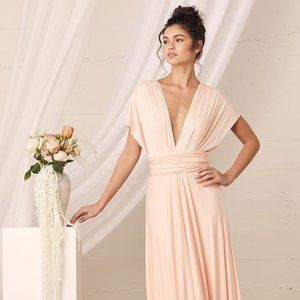 Lulus Tricks of the Trade Blush Pink Maxi Dress